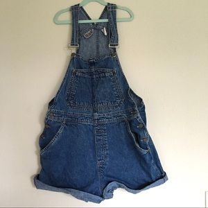 Vintage Bill Blass Denim Short Overalls - Size L